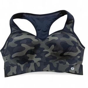 Layer 8 Black and Gray Camo Sports Bra